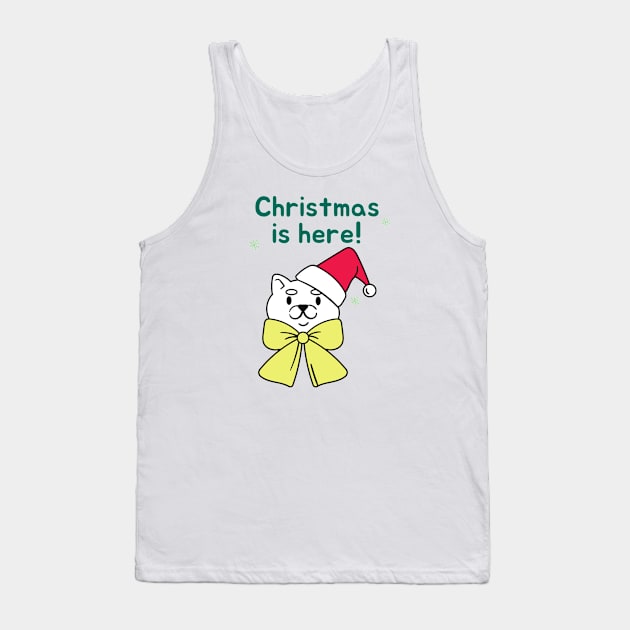 Xmas Kitty Tank Top by François Belchior